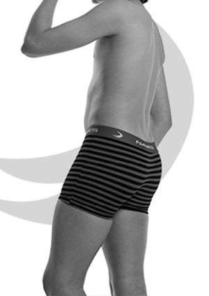 Cuecas Nawes - Cueca Boxer Microfibra Listrada Juvenil